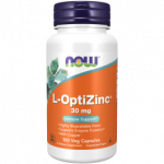 NOW Foods L-OptiZinc® 30 mg - 100 Veg Capsules
