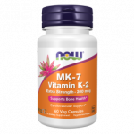 NOW Foods MK-7 Vitamin K-2, Extra Strength 300 mcg - 60 Veg Capsules